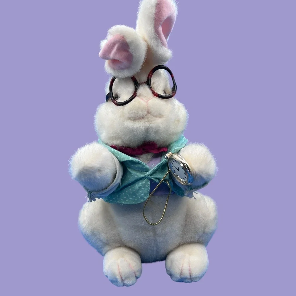 1991 Target Exclusive White Rabbit plush Vintage 16 inch Alice in wonderland